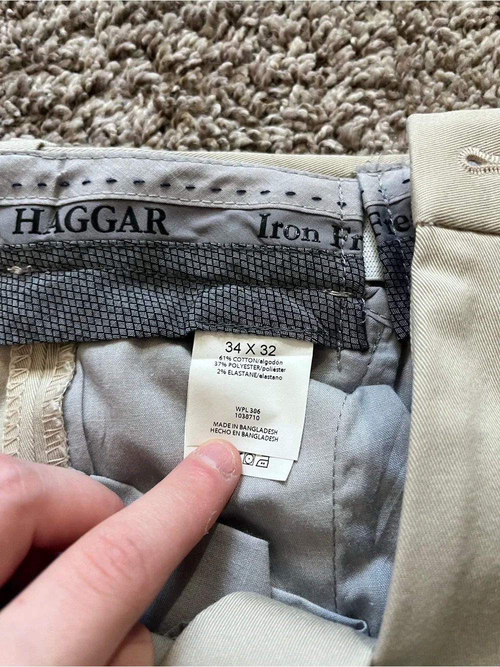 Haggar light beige